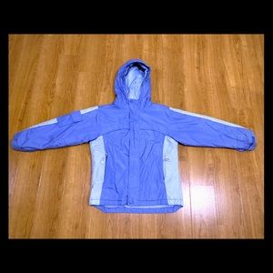 Lands End Blue Hooded Winter Coat Girls Small